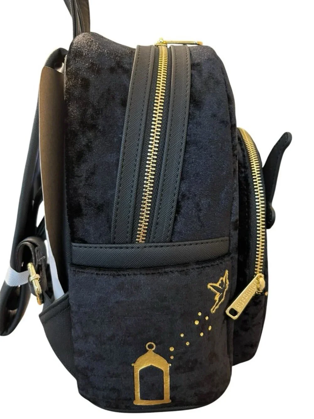 Loungefly Tinker Bell Pixie Dust Velvet Mini Backpack Moon Stars Tinkerbell NWT